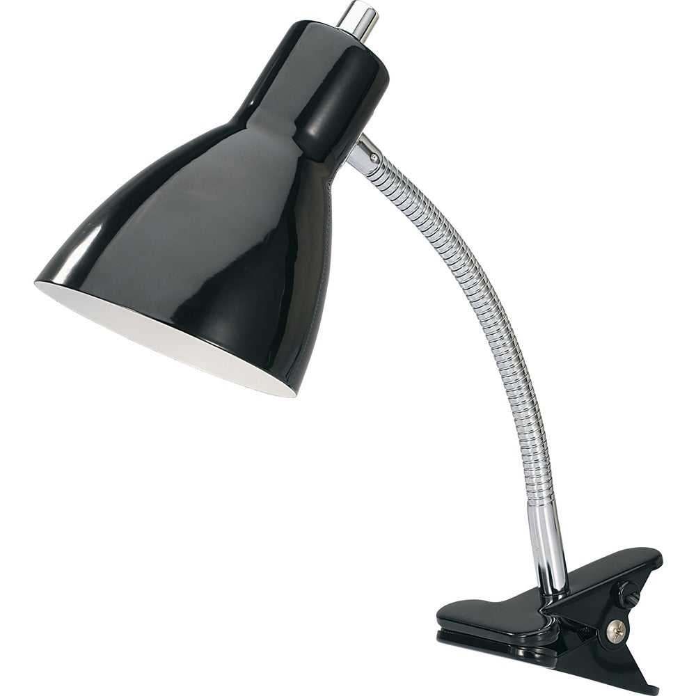 Image of Lorell Desk Lamp, Gooseneck, LED, 10-Watt, 3"Wx4-1/2"Lx15-1/2"H, BK