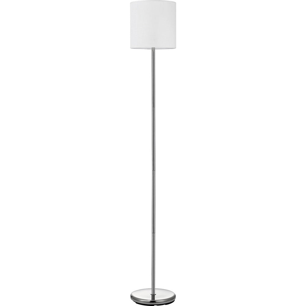 Image of Lorell Floor Lamp, LED Bulb, 12"Wx12"Lx65"H, Silver/White