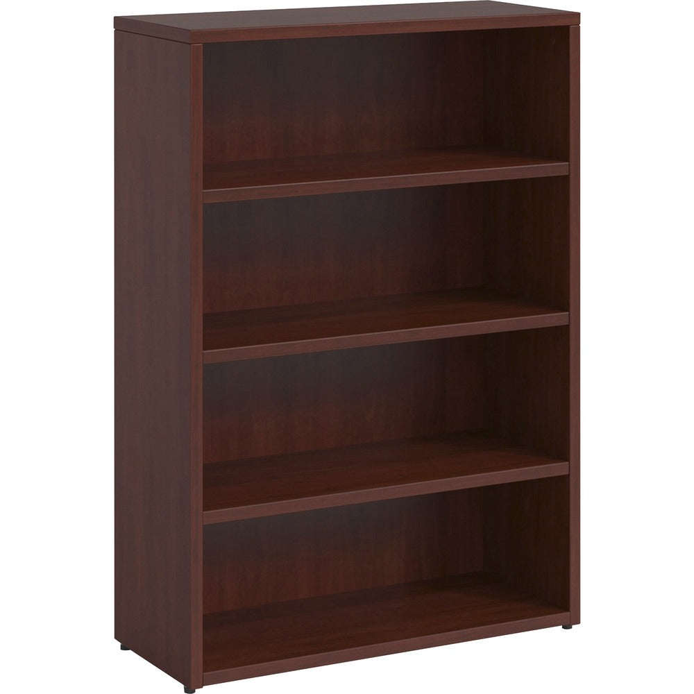 Image of Lorell Bookcase, 4-Shelf, Prominence, 34"Wx12"Dx48"H, Mahogany
