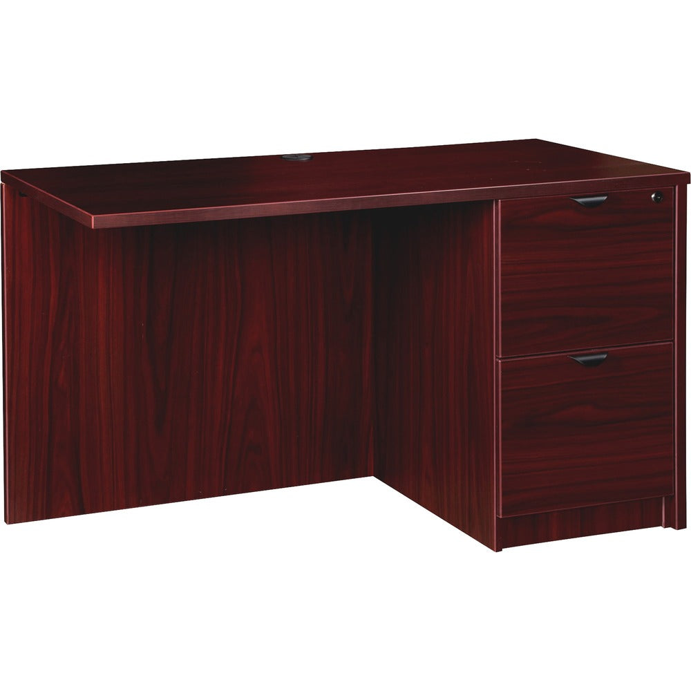 Image of Lorell Right Return, F/F, 42"Wx24"Dx29"H, Mahogany