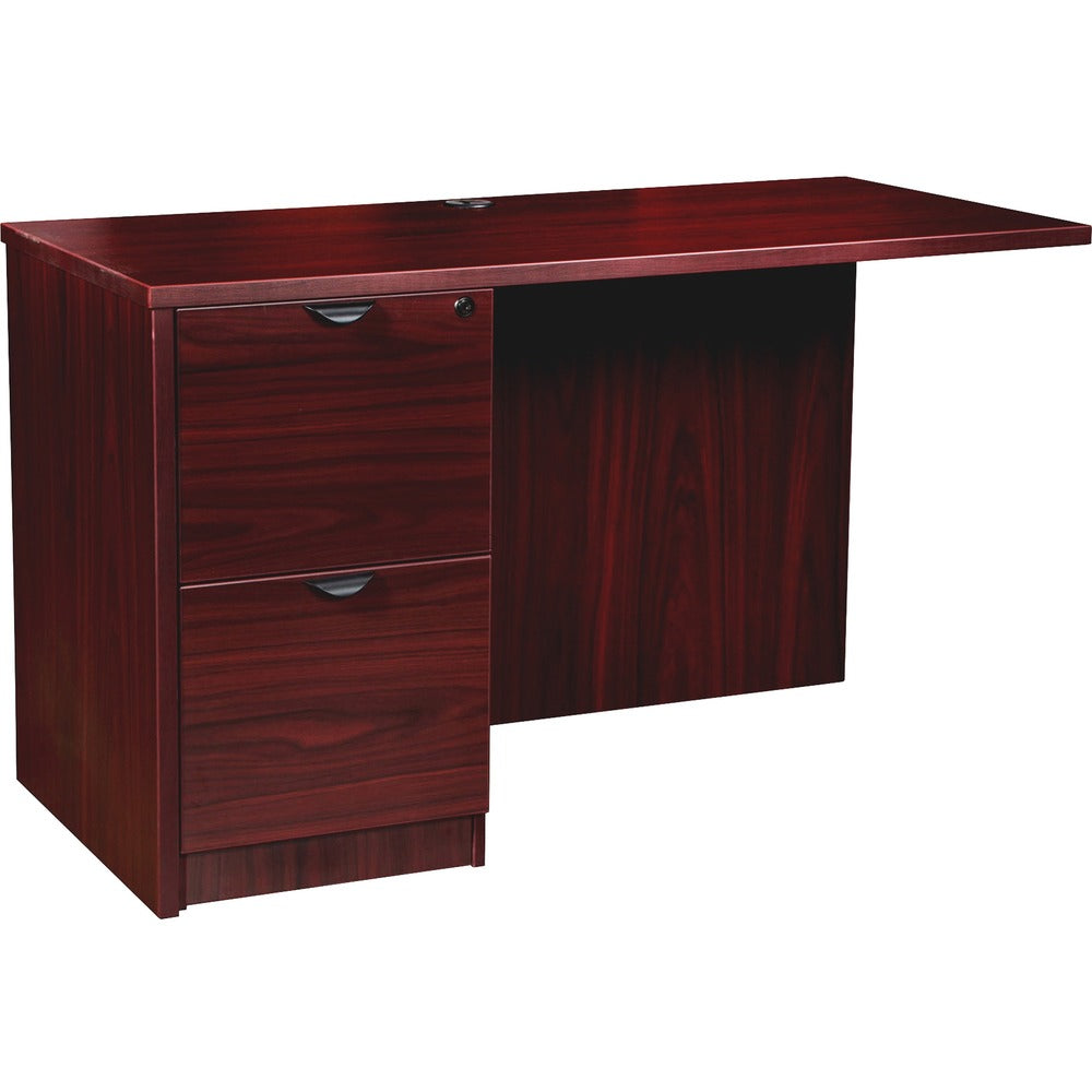 Image of Lorell Left Return, F/F, 48"Wx24"Dx29"H, Mahogany