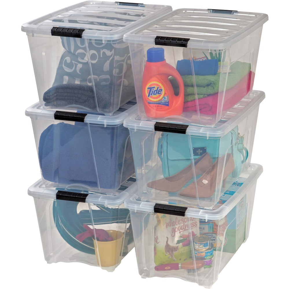 Image of Iris Stack and Pull Box, 53-Quart, 16-1/2"Wx22"Lx13"H, 6BX/CT, CL