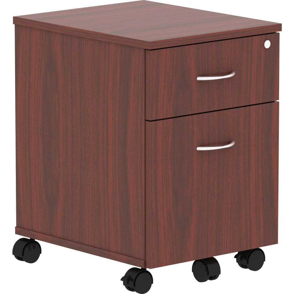 Image of Lorell Pedestal, Mobile, B/F, 15-3/4"x19-7/8"x22-7/8", Mahogany