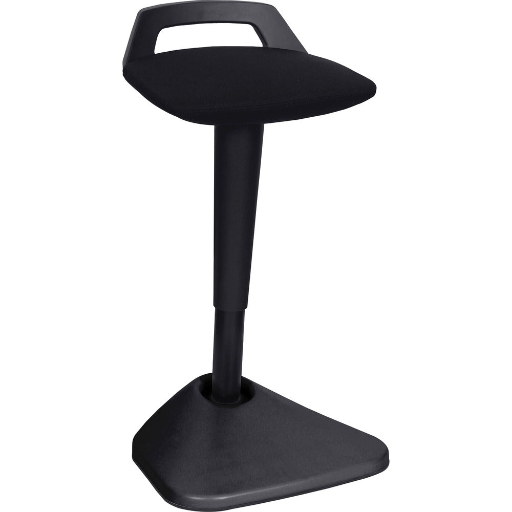 Image of Lorell Pivot Chair, Height-Adjust, 16-1/7"x15-3/8"x26-3/4"-36", BK