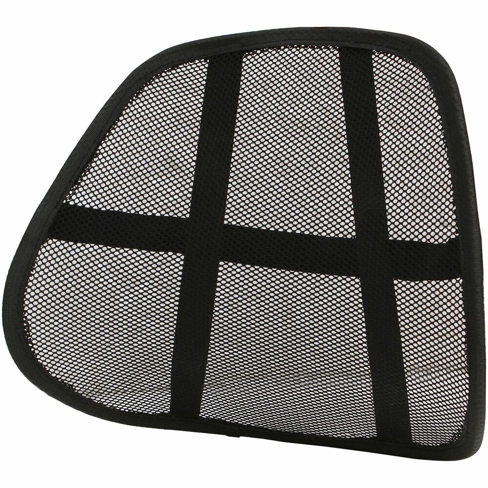Image of Lorell Lumbar Back Support, Mesh, 17-3/4"x5-1/2"x15-3/8", Black