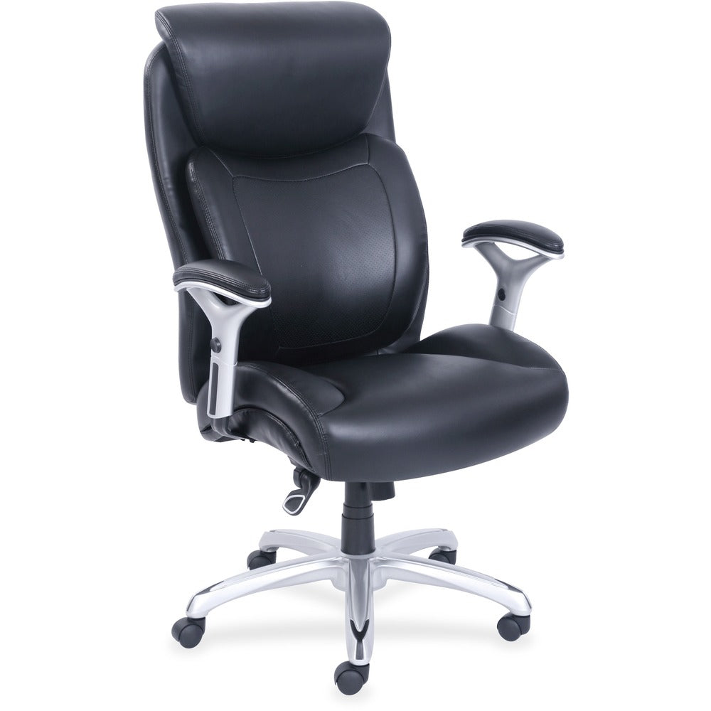 Image of Lorell Chair, Big & Tall, 400 lb. Cap, 28-3/4"x31-1/4"x49", Black