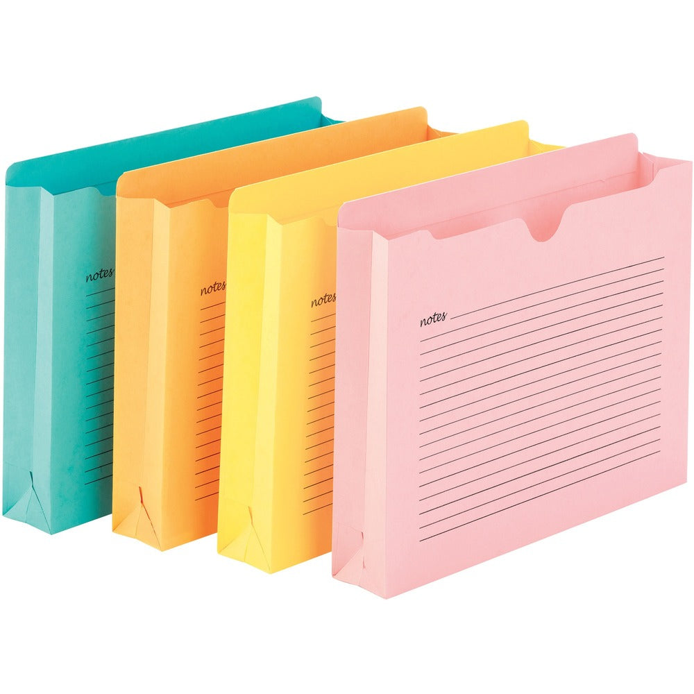 Image of Smead File Jackets, w/Note Lines, 2" Exp, Letter-size, 12/PK, AST