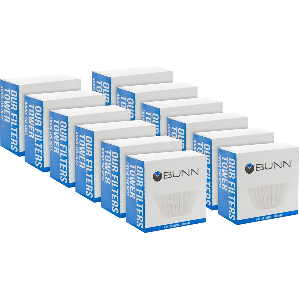 Image of Bunn Coffee Filters, 9-3/4"x4-1/4", 1200/CT, White