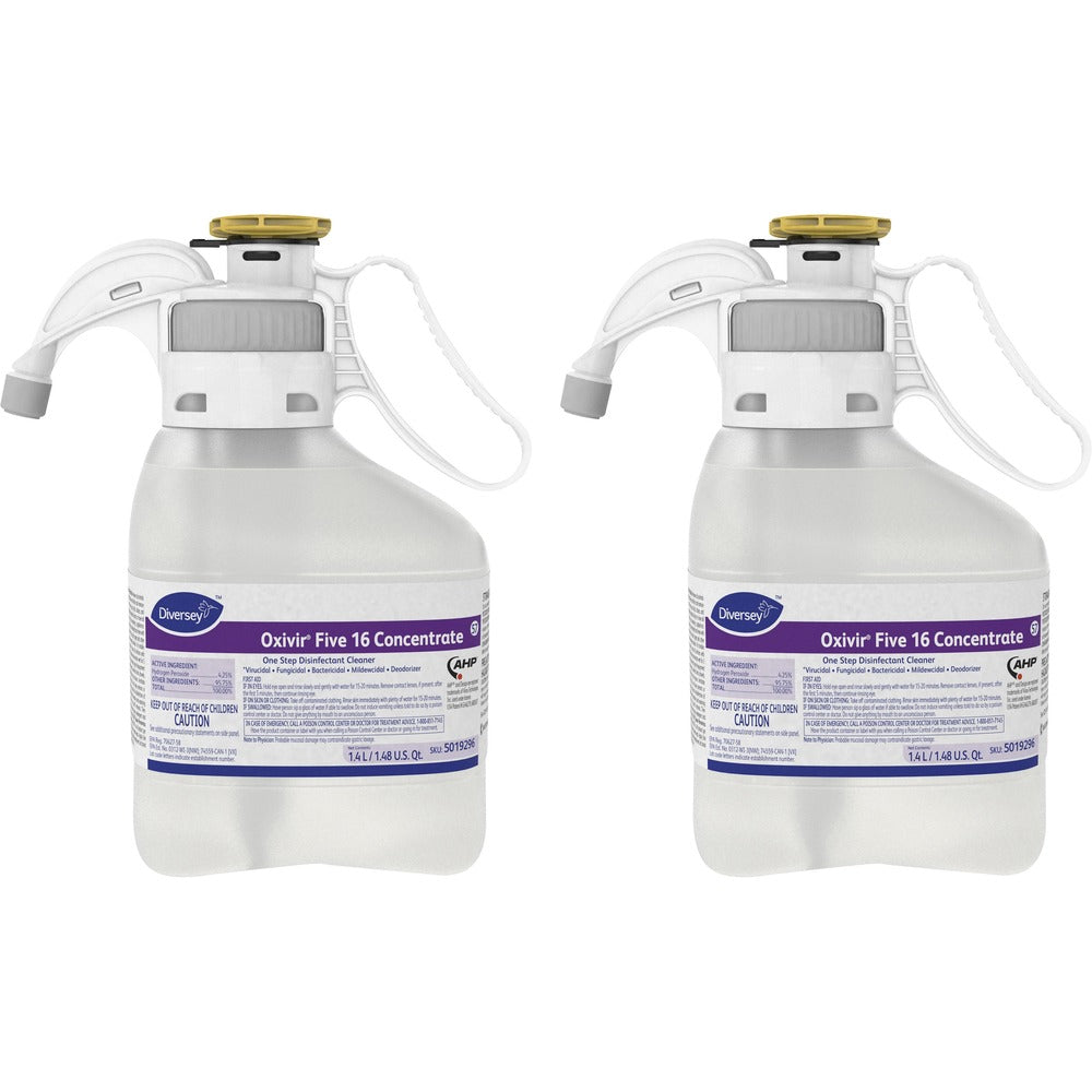 Image of Diversey Care Disinfectant Cleaner, One-step, 1.4L, 2/CT, Clear