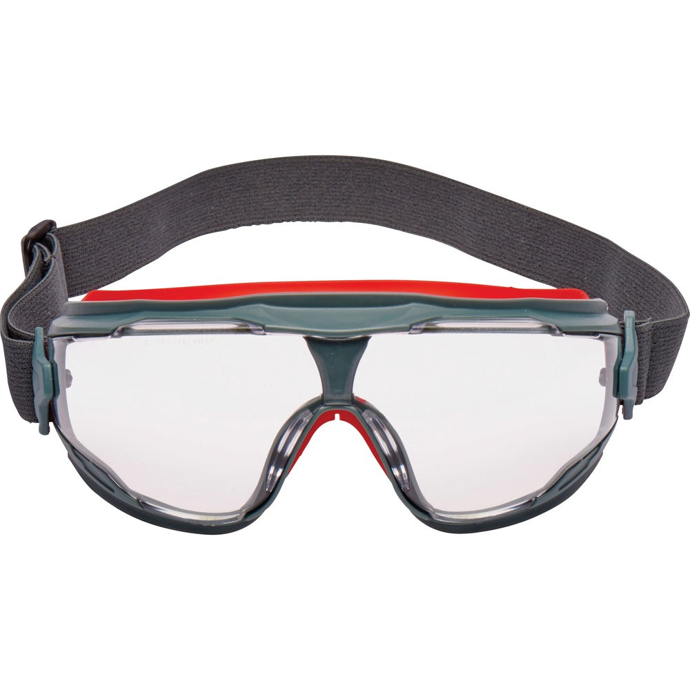Image of 3M Goggles, Anti-Fog, Adjustable Band, 10/CT, Clear Lens, Gray