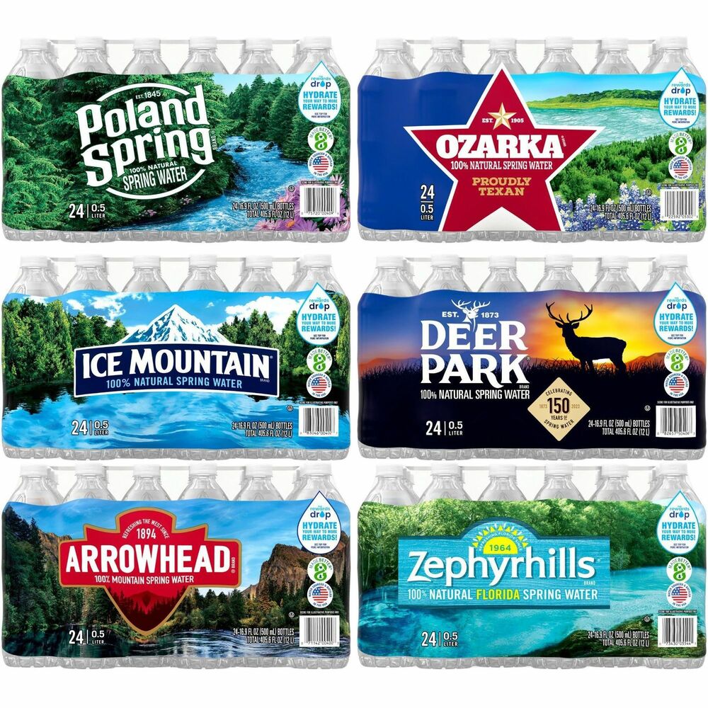 Image of Nestle Waters North America Spring Water, 0.5 Liter Bottles, 1872/PL