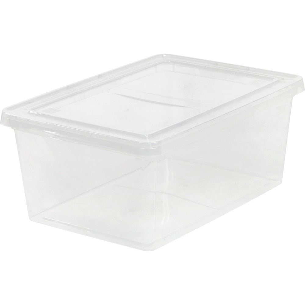 Image of Iris Storage Box, Snap-Tight Lid, 17-Quart, Clear