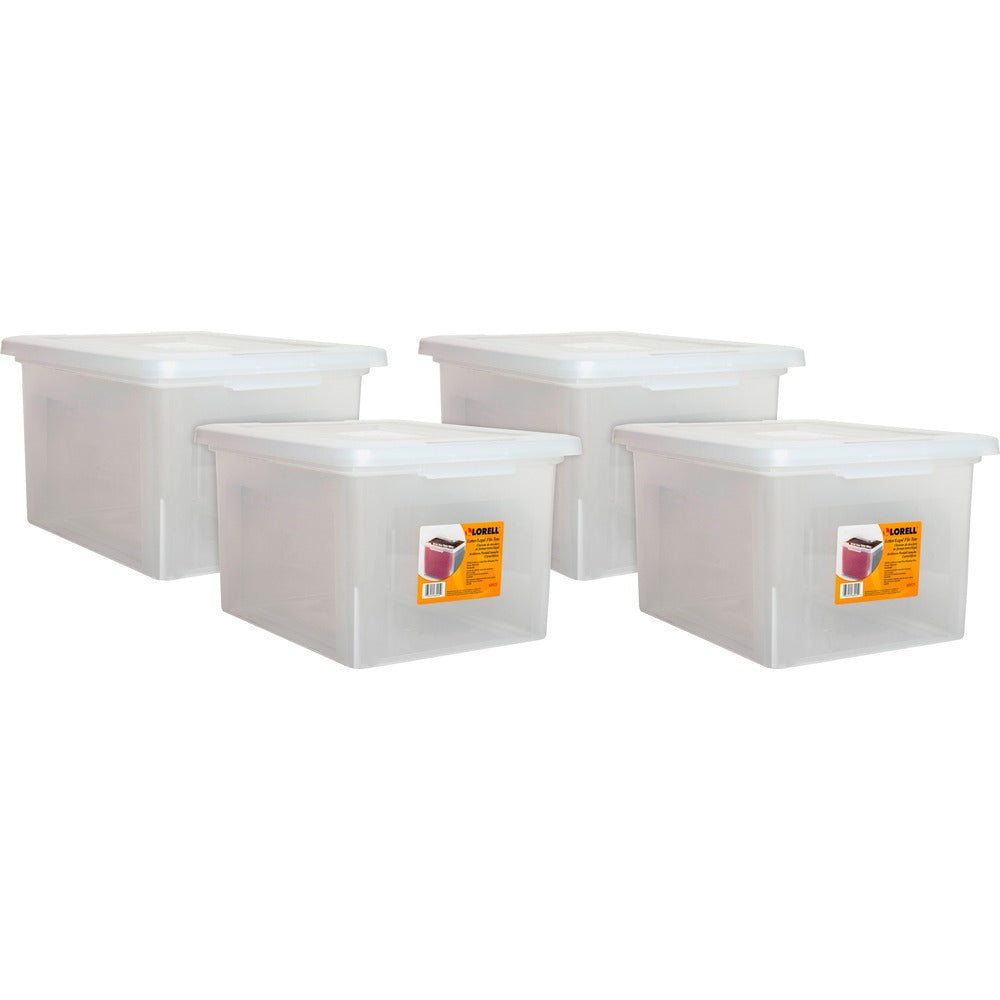 Image of Lorell File Boxes,Lgl/Ltr,Stackable,14-1/4"x18-1/8"x10-7/8",4/CT,CL