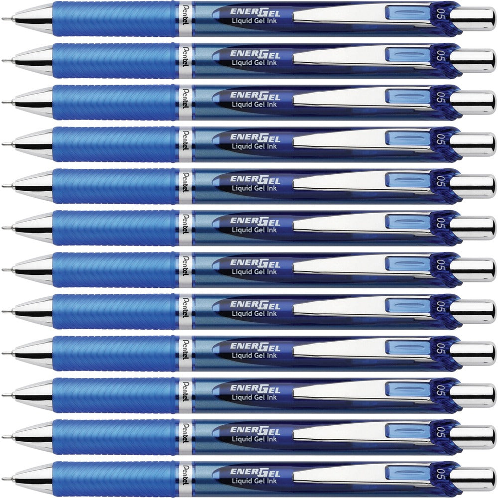 Image of Pentel Gel Pen,Retractable/Refillable,Needle Tip,0.5mm,12/BX,BE Ink
