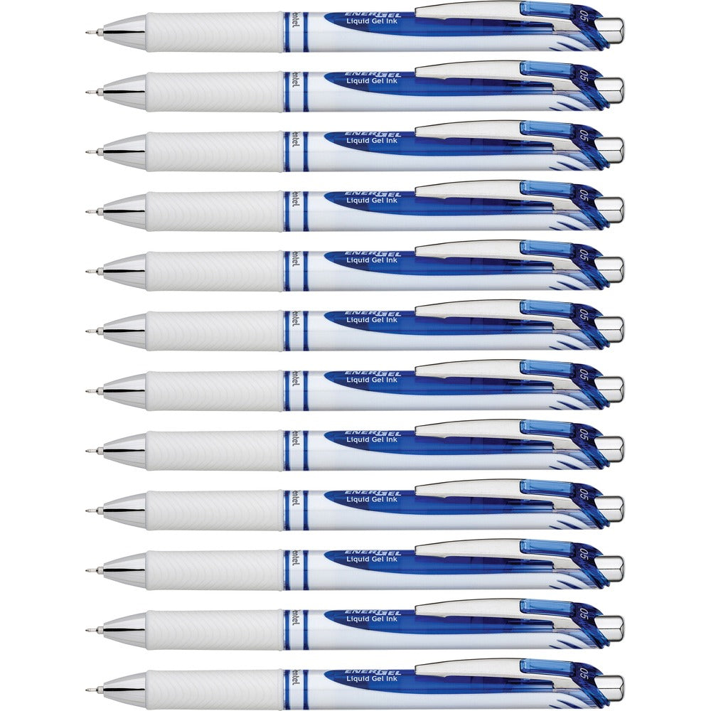 Image of Pentel Gel Pen,Retractable/Refillable,Needle Tip,0.5mm,1 DZ,BE Ink