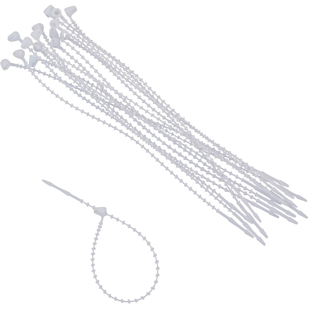 Image of Advantus Corp. Cable Tie, Permanent, 1/10"Wx1/4"Lx5-3/4"H, 250/PK, White