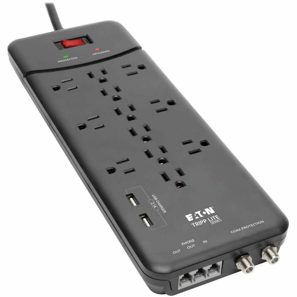Image of Tripp Lite Surge Protector,12 Outlets,4320 Joules,w/8' Cord,Black