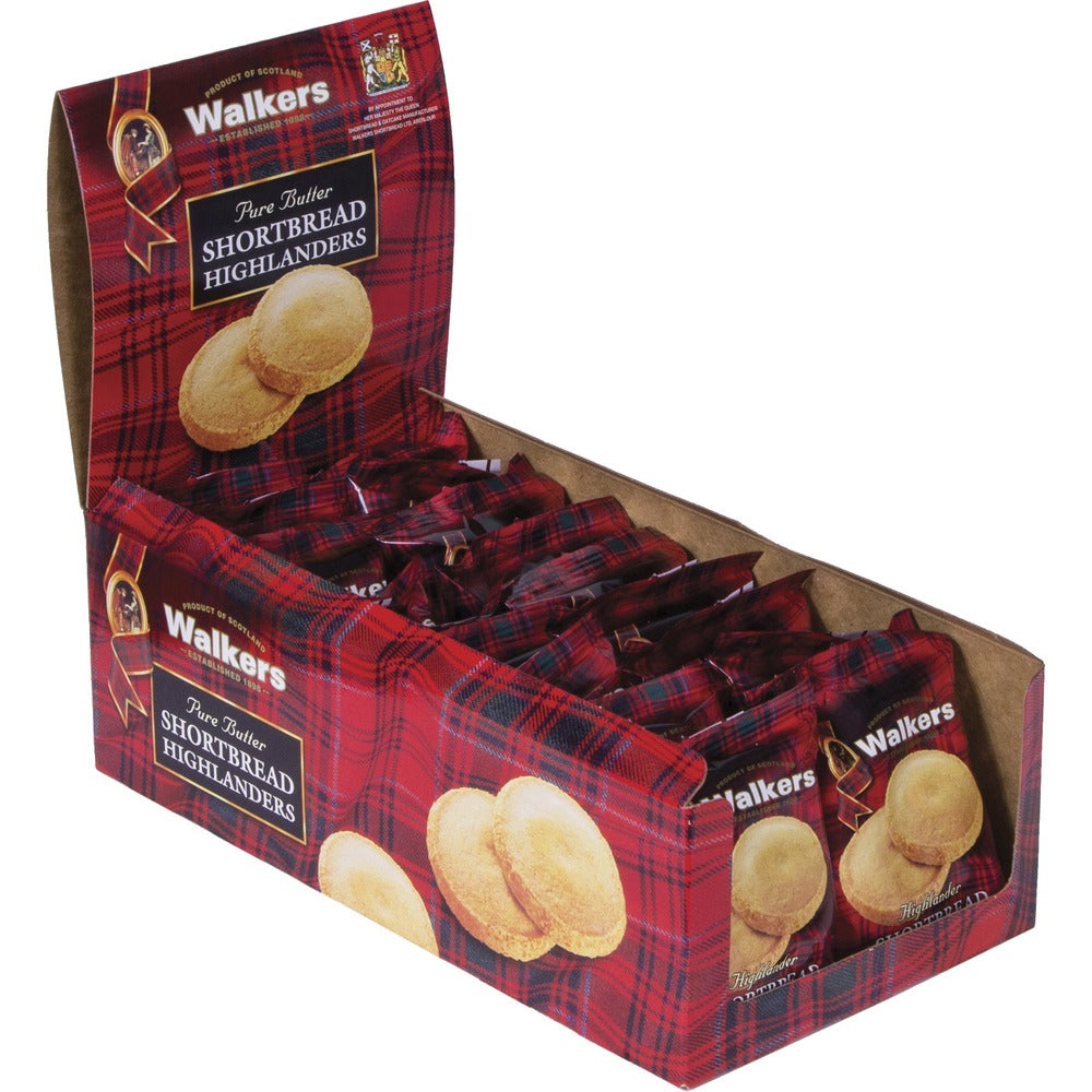 Image of Office Snax Cookies, Shortbread Highlanders, 18/BX, Multi