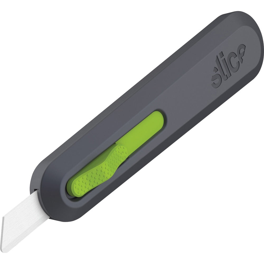 Image of Slice, Inc Utility Knife, Auto-Retract, 9/10"Wx6-1/10"Lx1-2/5"H, GYGN