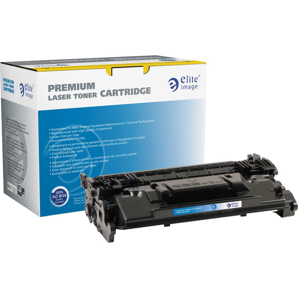 Image of Elite Image Toner Cartridge, r/HP CF287A, 9000 Page Yield, BK