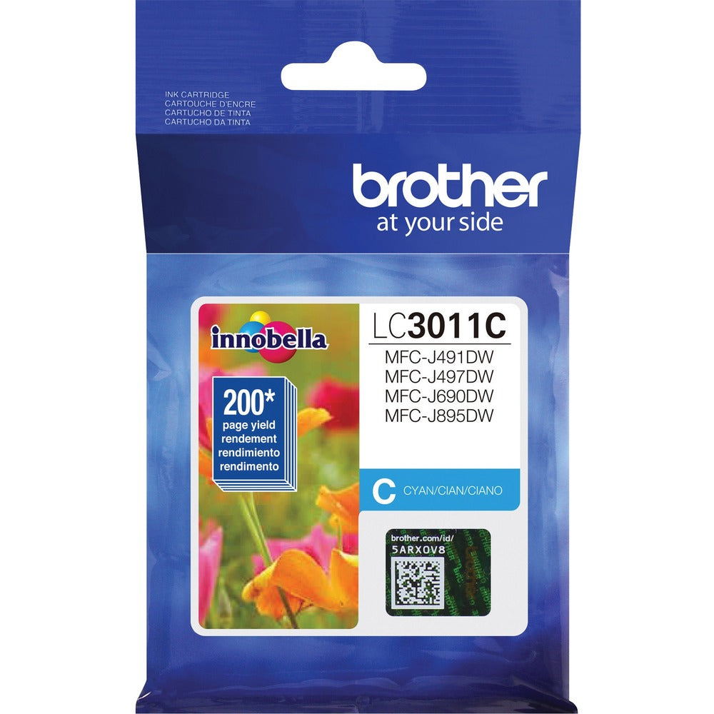Image of Brother Ink Cartridge, MFC-J491, 200 Page Yield, CYN