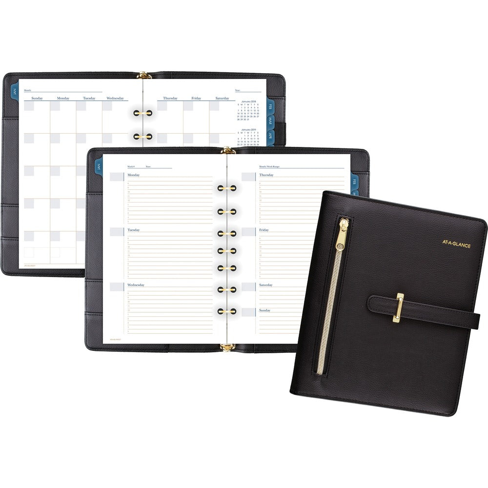 Image of AT-A-GLANCE Planner Starter Set, Undated, 5-1/2"x8-1/2" Page Size, BK