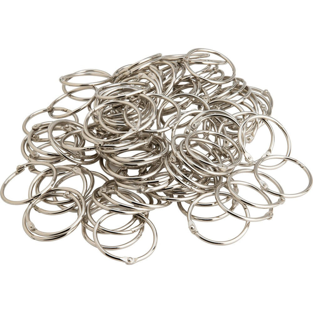 Image of Business Source Book Rings, 2" Diameter, 50/BX,5BX/BD, Silver