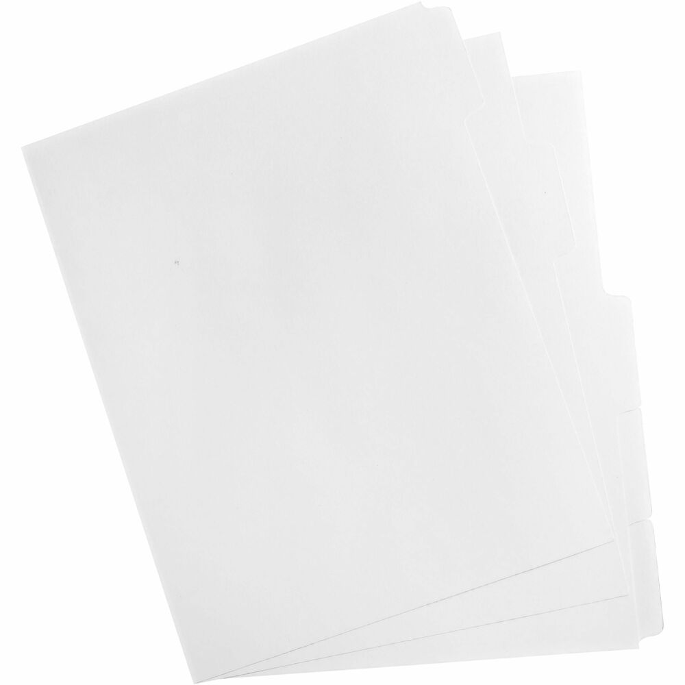 Image of Business Source Dividers w/Print-On Tabs, f/Xerox 5090, Ltr, 50ST/BX, White