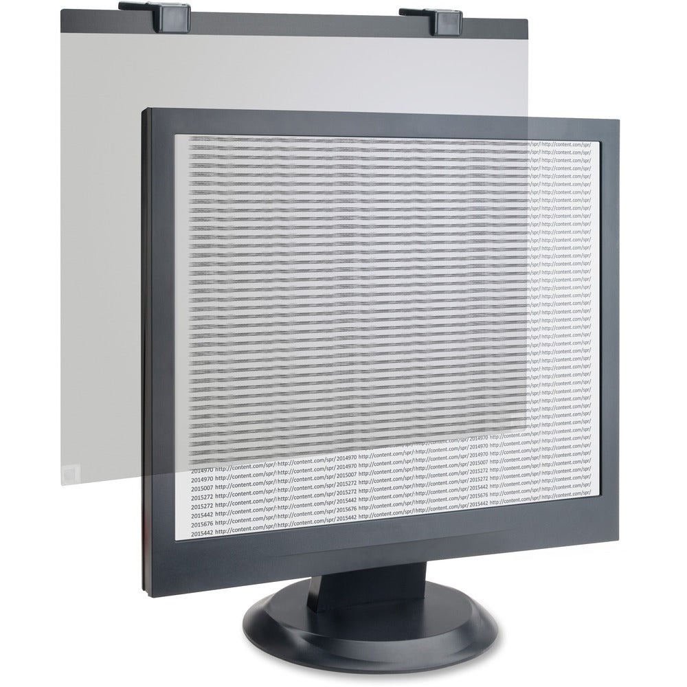 Image of Business Source Security Glare Filter, Tempered Glass, Fits 17" Screen