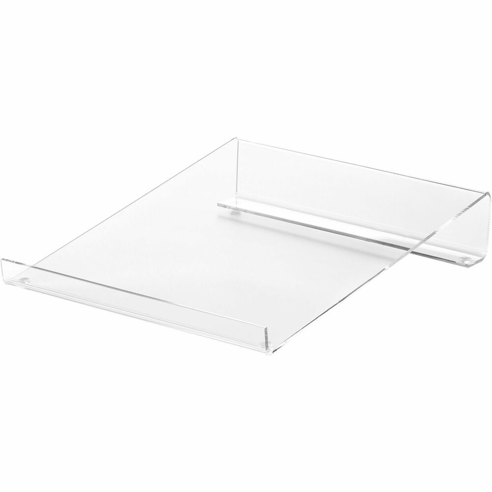 Image of Business Source Calculator Stand, Acrylic, Angled, 9"x11"x2", Clear