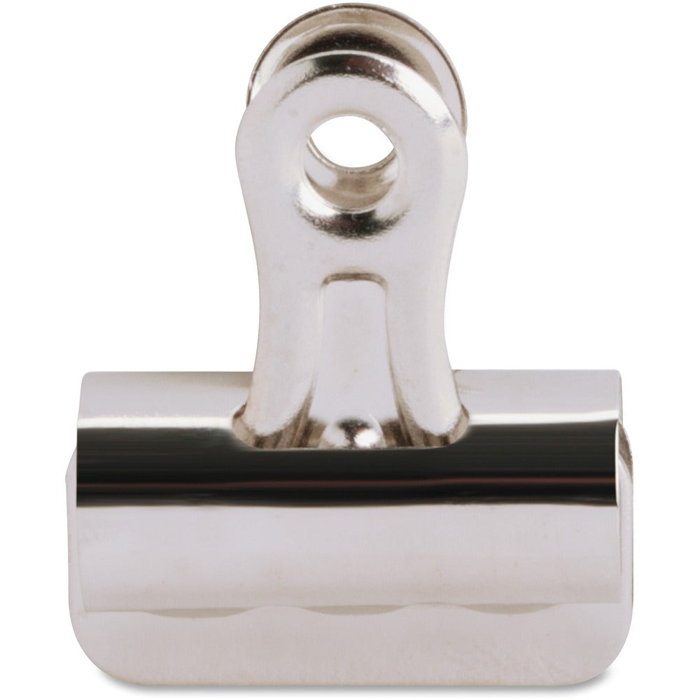 Image of Business Source Bulldog Clips, 3/8" Cap, Size 1, 1-1/4"W, 36/BX, Silver