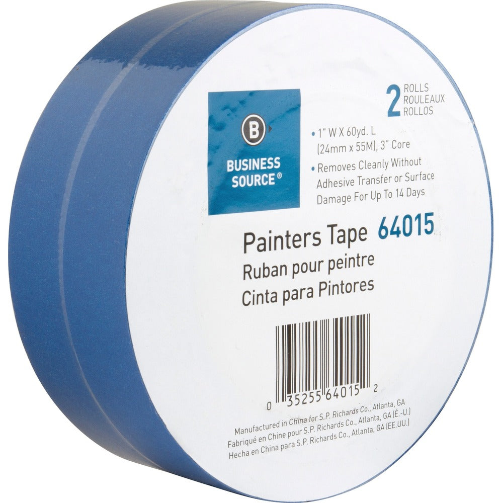 Image of Business Source Painters Tape, Multisurface, 1"x60 Yards, 2 Roll/PK, BE