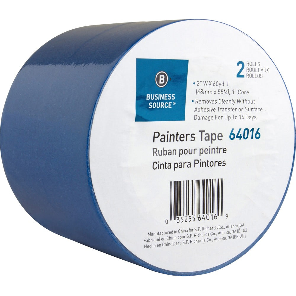 Image of Business Source Painters Tape, Multisurface, 2"x60 Yards, 2 Roll/PK, BE
