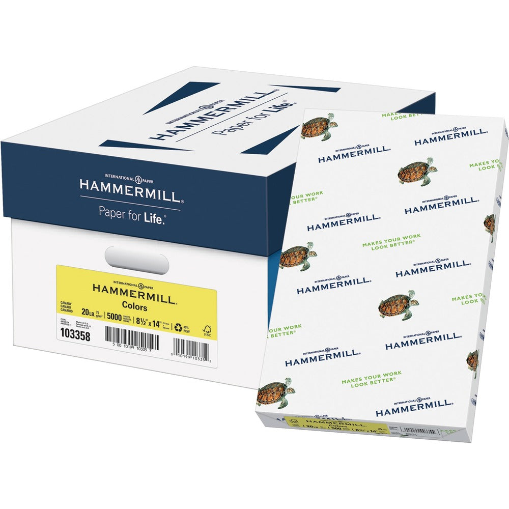 Image of Hammermill Copy Paper,Multipurpose,20 lb, 8-1/2"x14",500/RM,10RM/CT,CA