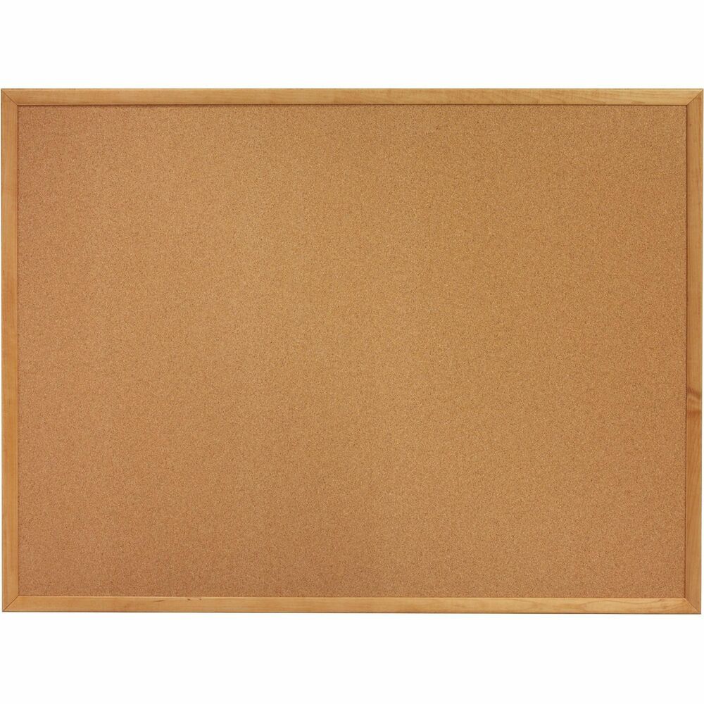 Image of Lorell Cork Board, 6'x4', Oak Frame