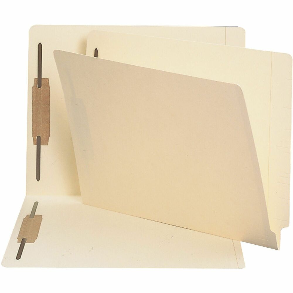 Image of Business Source Fastener Folders,w/2-Ply Tab,Pos 1 and 3,Letter,50/BX,MA