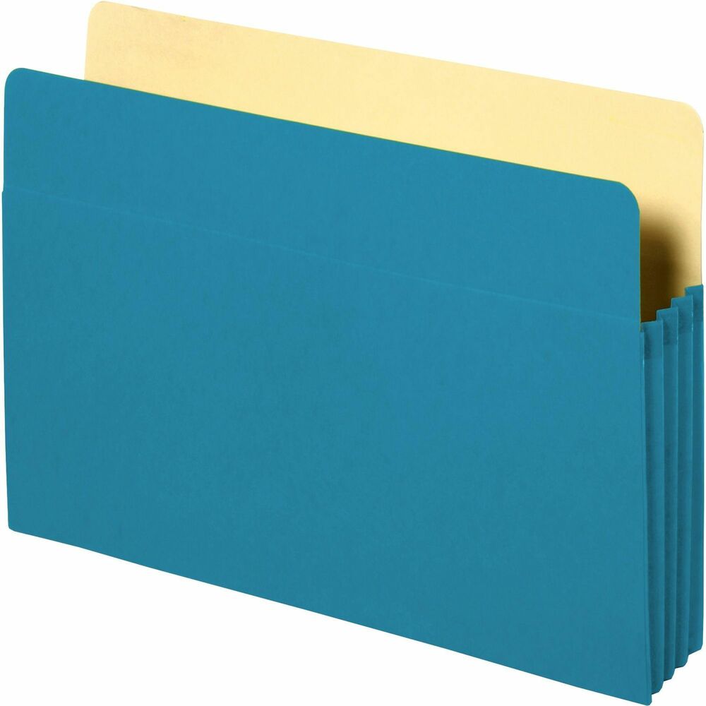 Image of Business Source Accordion Pocket,3-1/2" Exp,11-3/4"x9-1/2",Blue