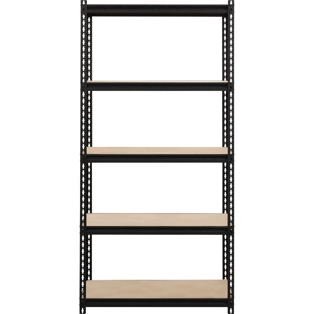 Image of Lorell Shelving, 5-Shelf, Steel, 2300 lb Cap, 36"x18"x72", Black