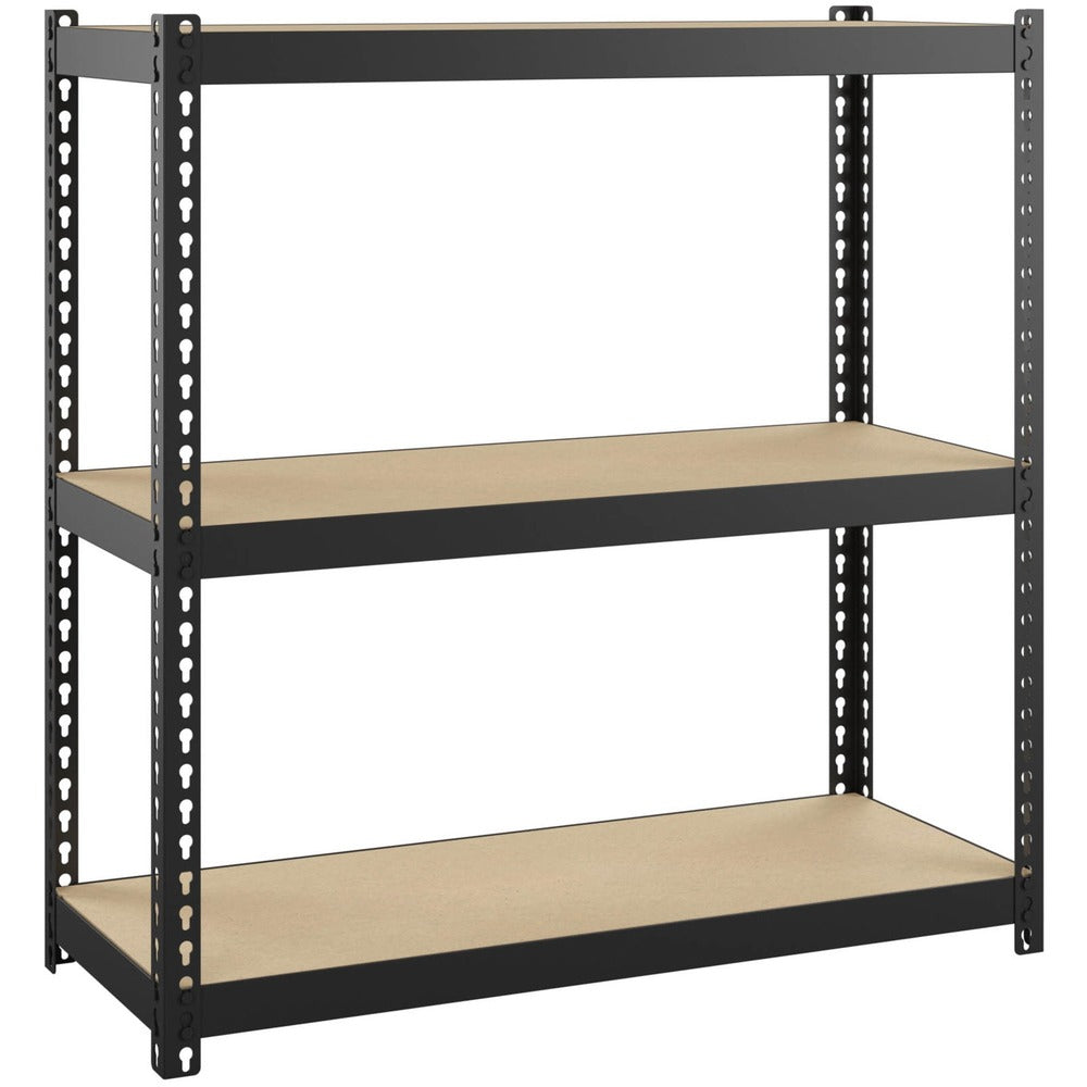 Image of Lorell Shelving, Riveted, Steel, 30"x12"x30", Black