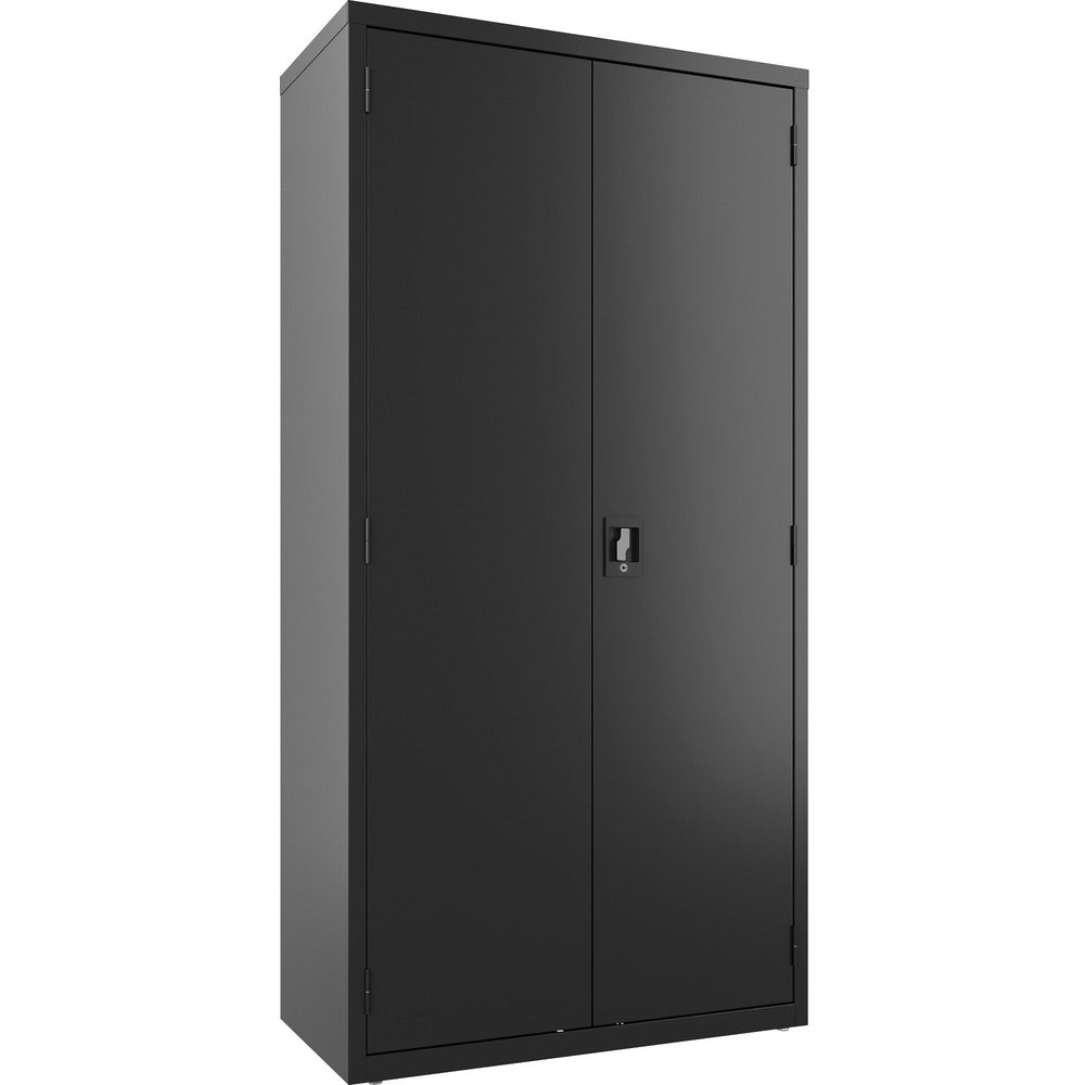 Image of Lorell Wardrobe, Double Door, Lockable, 36"Wx18"Lx72"H, Black