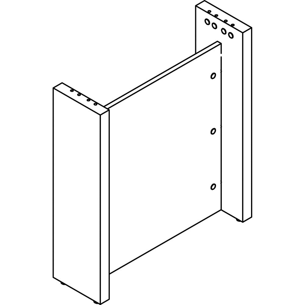 Image of Lorell Base, Slim, Laminate, 24"x8"x28", Mahogany