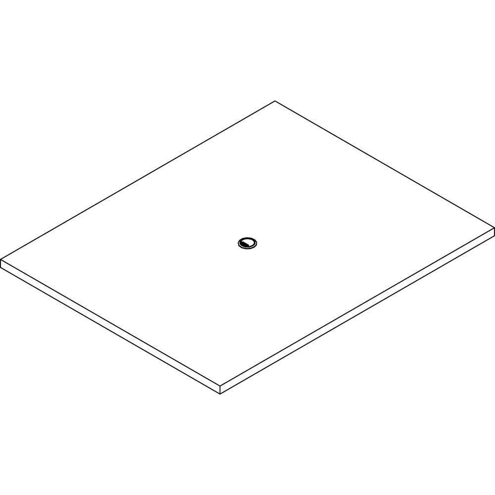 Image of Lorell Tabletop, Rectangular, Modular, 60"x48"x1-1/2", Mahogany