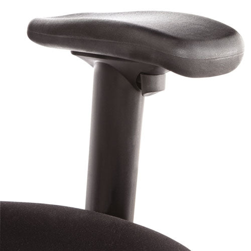 Image of Alera® Alera Elusion Series Mesh Mid-Back Multifunction Chair, Prem Fabric, Supports Up to 275 lb, 17.7" to 21.4" Seat Height, Black