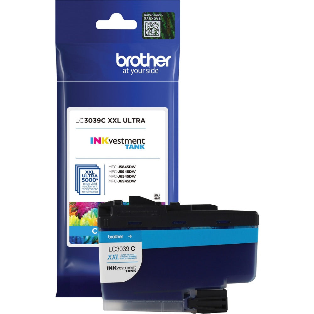 Image of Brother INKvestment Cartridge, MFC-J5845DW, 5000 Page Yield, CYN