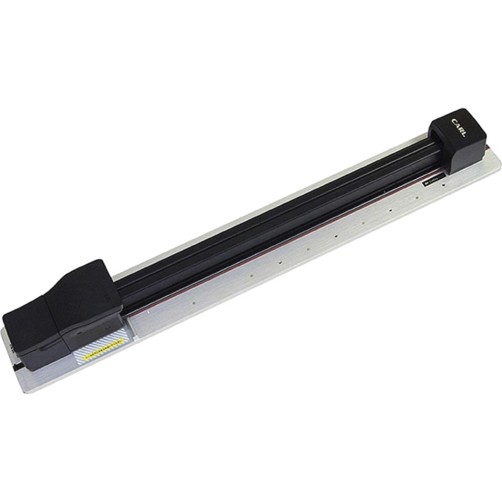 Image of Carl Mfg Paper Trimmer, 80-Sheet Capacity, 5"Wx33-1/2"Lx3"H, BK/SR