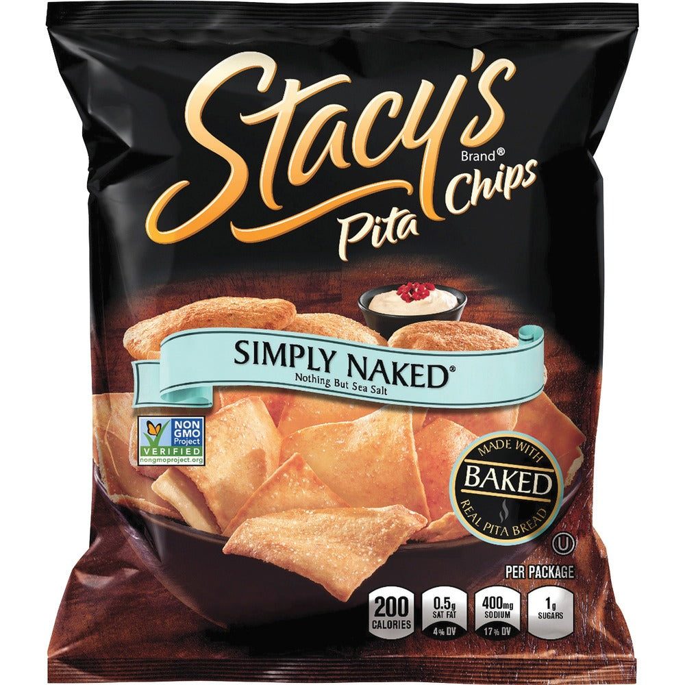 Image of Frito Lay Pita Chips, Simply Naked, 5-1/4"Wx1-1/2"Lx6-3/4"H, 24/BX, TN