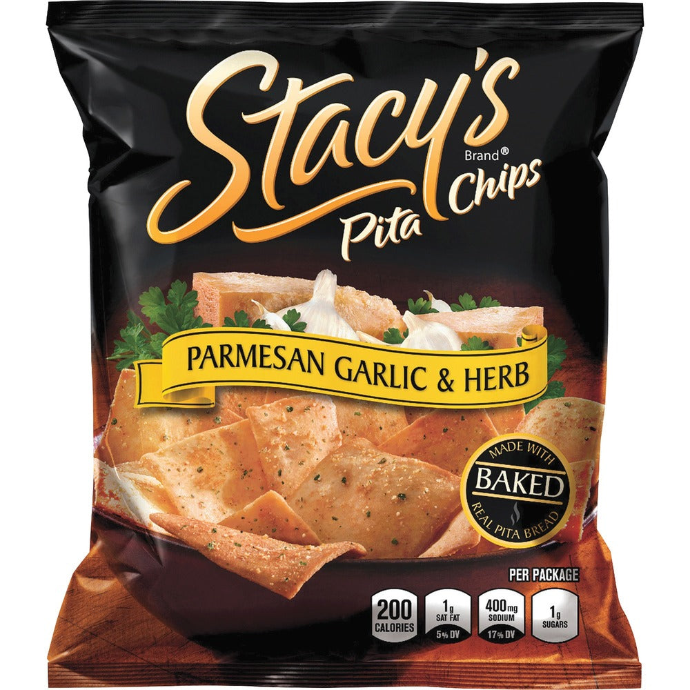 Image of Frito Lay Pita Chips, Parm Garlic/Herb, 5-1/4"x1-1/2"x6-3/4", 24/BX,TN