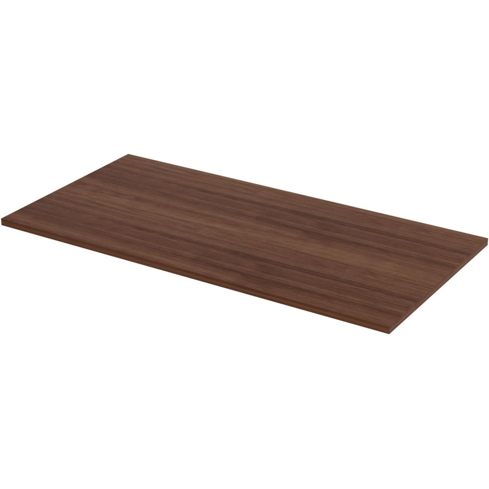 Image of Lorell Tabletop, Height-Adjustable, 60"x30"x1", Walnut