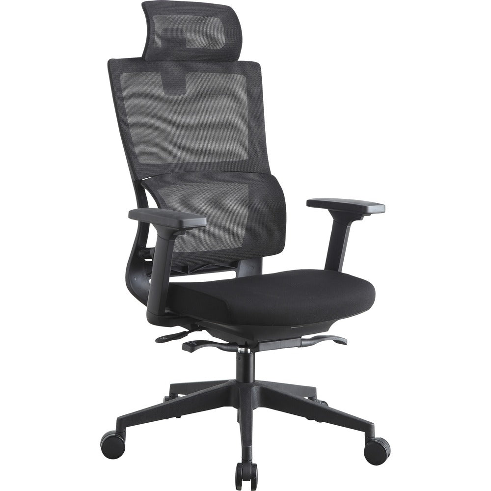Image of Lorell Chair, Lumbar Support, 28-1/2"Wx28-1/2"Lx51"H, Black
