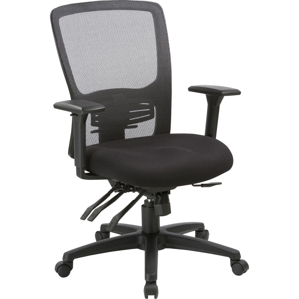 Image of Lorell Chair, High-Back, 28-1/2"Wx28-1/2"Lx45"H, Black